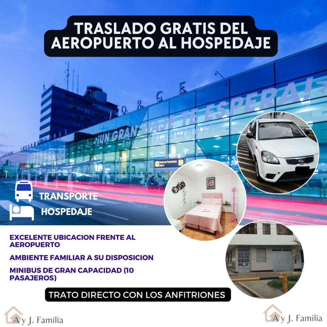 Ferienwohnung Right Across From The Airport - Free Shuttle - A Y J Familia Lima Exterior foto